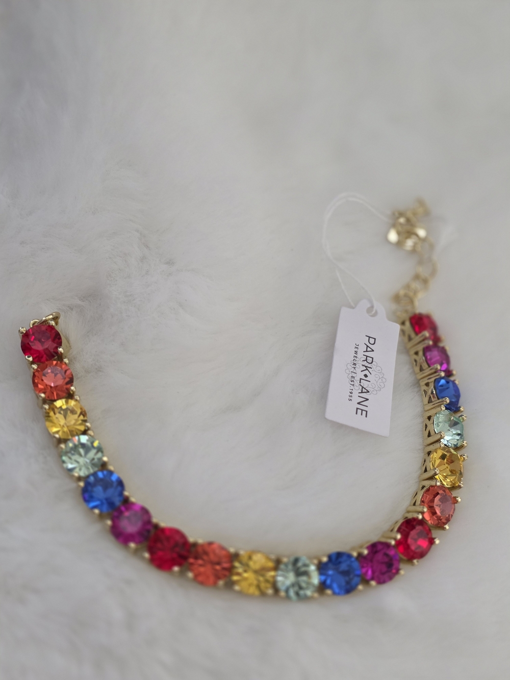 Park Lane Rainbow Full Size IMPRESSION Bracelet NWT